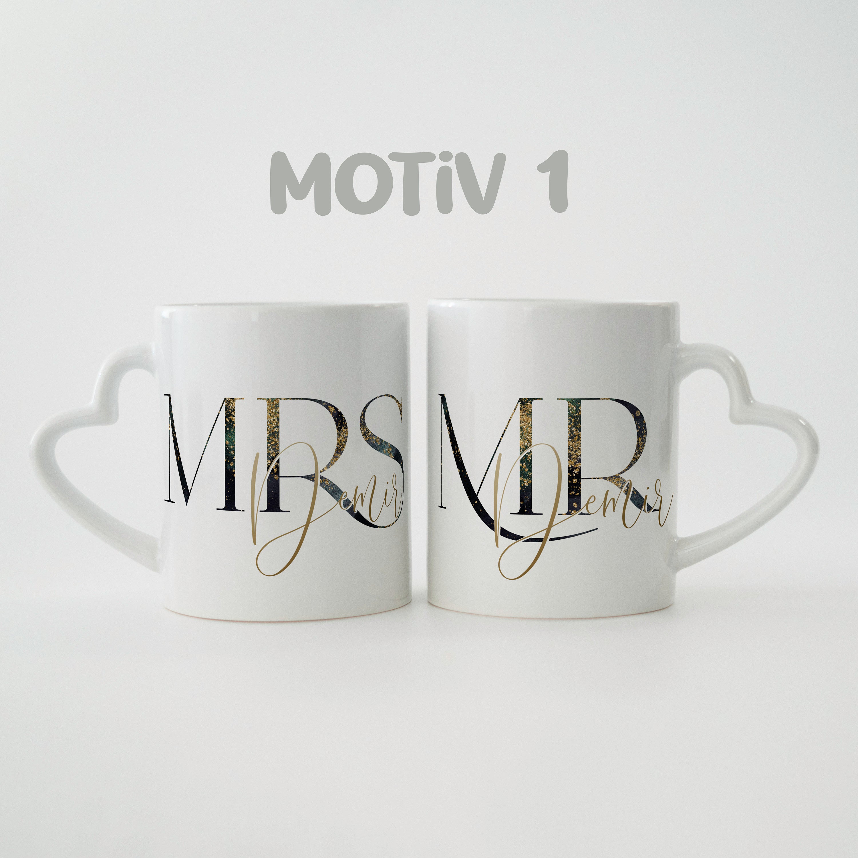 Mr und Mrs Partnertassen, Mrs & Mr Personalisierte Tasse , Geschenkidee Hochzeit , Valentinstag Geschenk