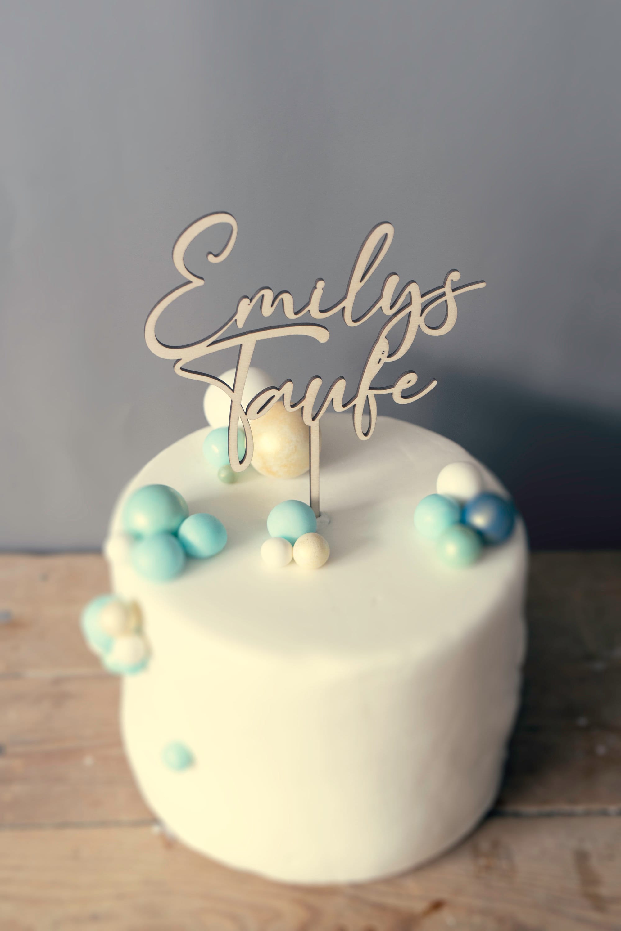 Personalisierte Caketopper mit Namen für Taufe | Kommunion | Firmung