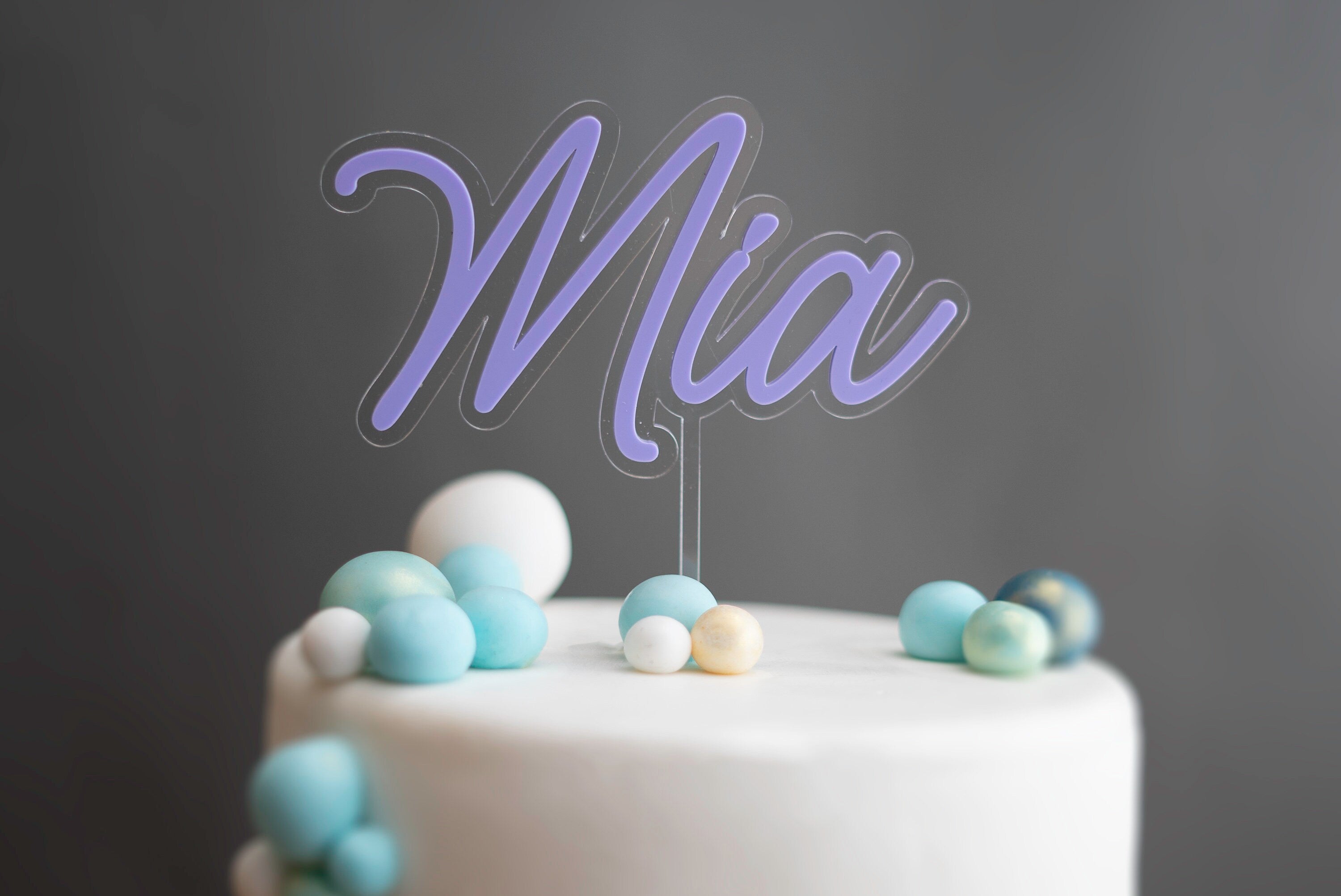 Personalisierter Cake Topper mit Wunschnamen Tortentopper Tortenstecker Cake Tortendeko  Kuchendeko Geburtstag Personalisiert Kinder