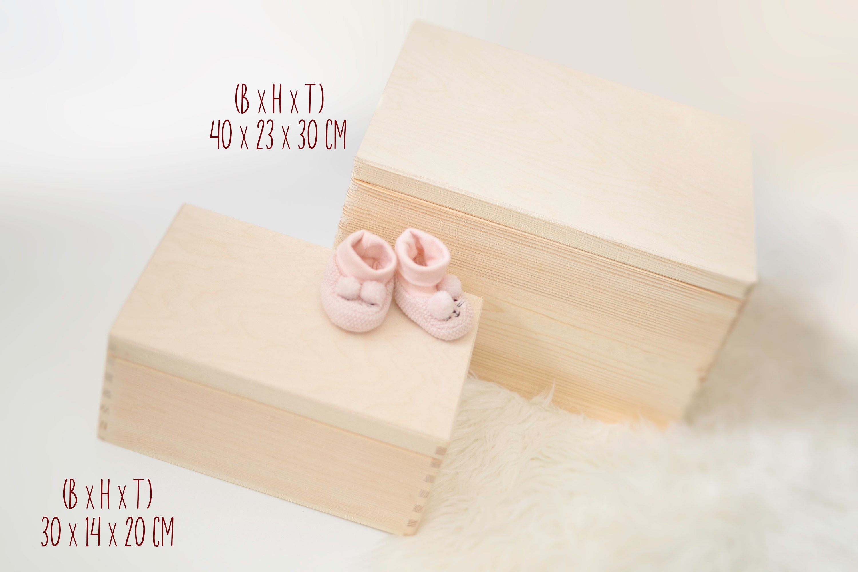 Personalisierte Erinnerungskiste für Babys Bär - Taufgeschenk Geburtsgeschenk Weihnachtsgeschenk für Kinder Holzkiste Baby Geschenk
